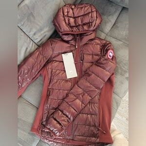 Women's Burgundy Quilted Down Jacket